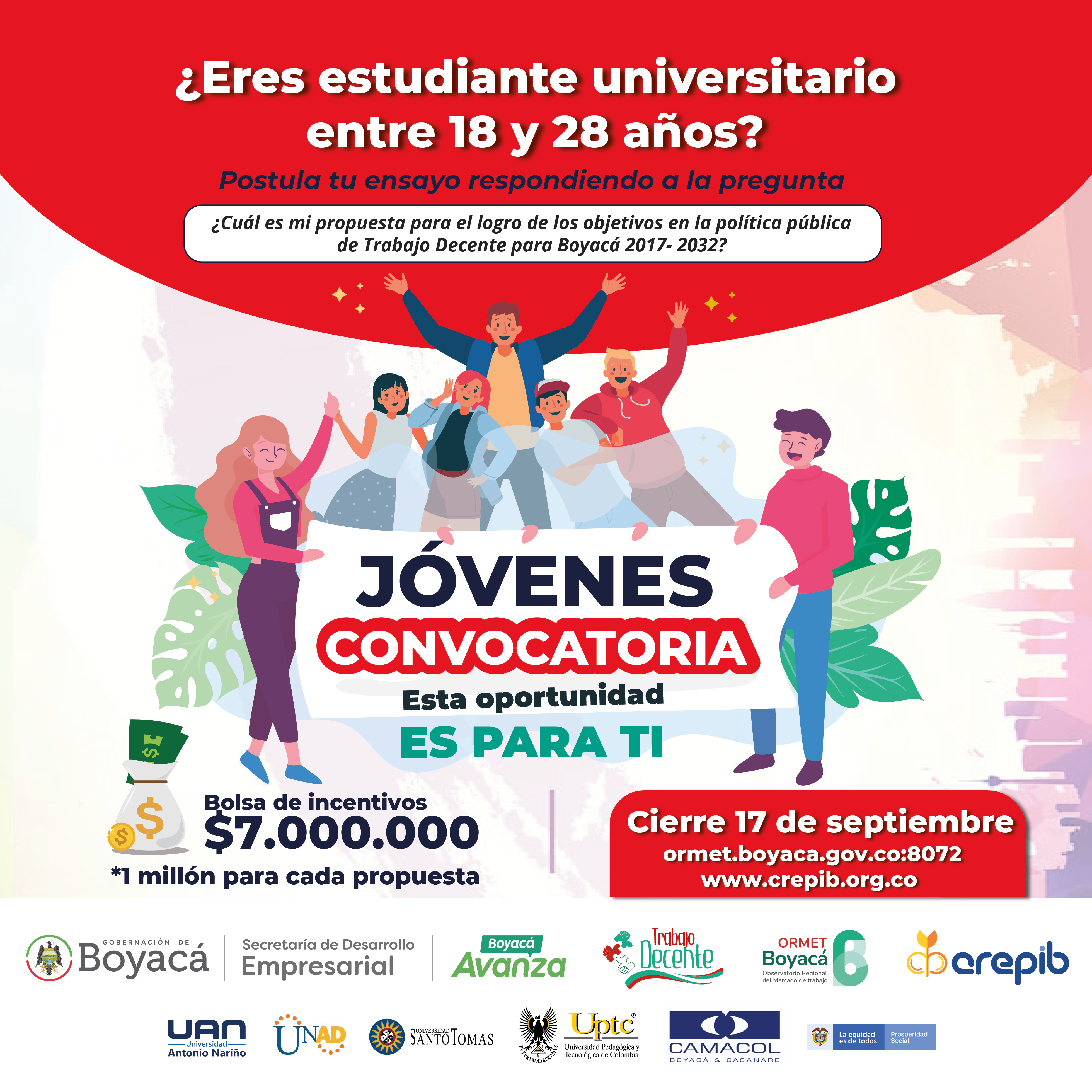 En este momento estás viendo Convocatoria 01 Subprograma Avanzamos unidos por el Trabajo Decente