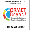 Prórroga acuerdo de voluntades ORMET 2018-2022