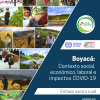 2021. Boyacá: Contexto social, económico, laboral e impactos COVID-19