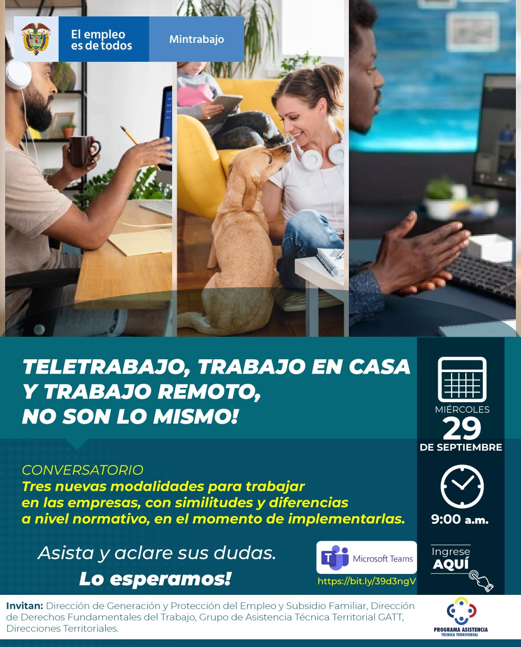 En este momento estás viendo Teletrabajo,  Trabajo En Casa Y Trabajo Remoto.