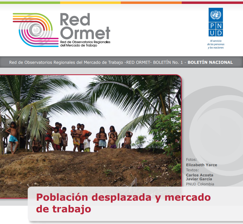 En este momento estás viendo 2013. Red de Observatorios Regionales del Mercado de Trabajo -RED ORMET- Boletín No. 1 -Boletín Nacional