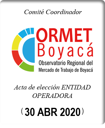 Lee más sobre el artículo Acta de elección entidad operadora ORMET Boyacá 2020-2022