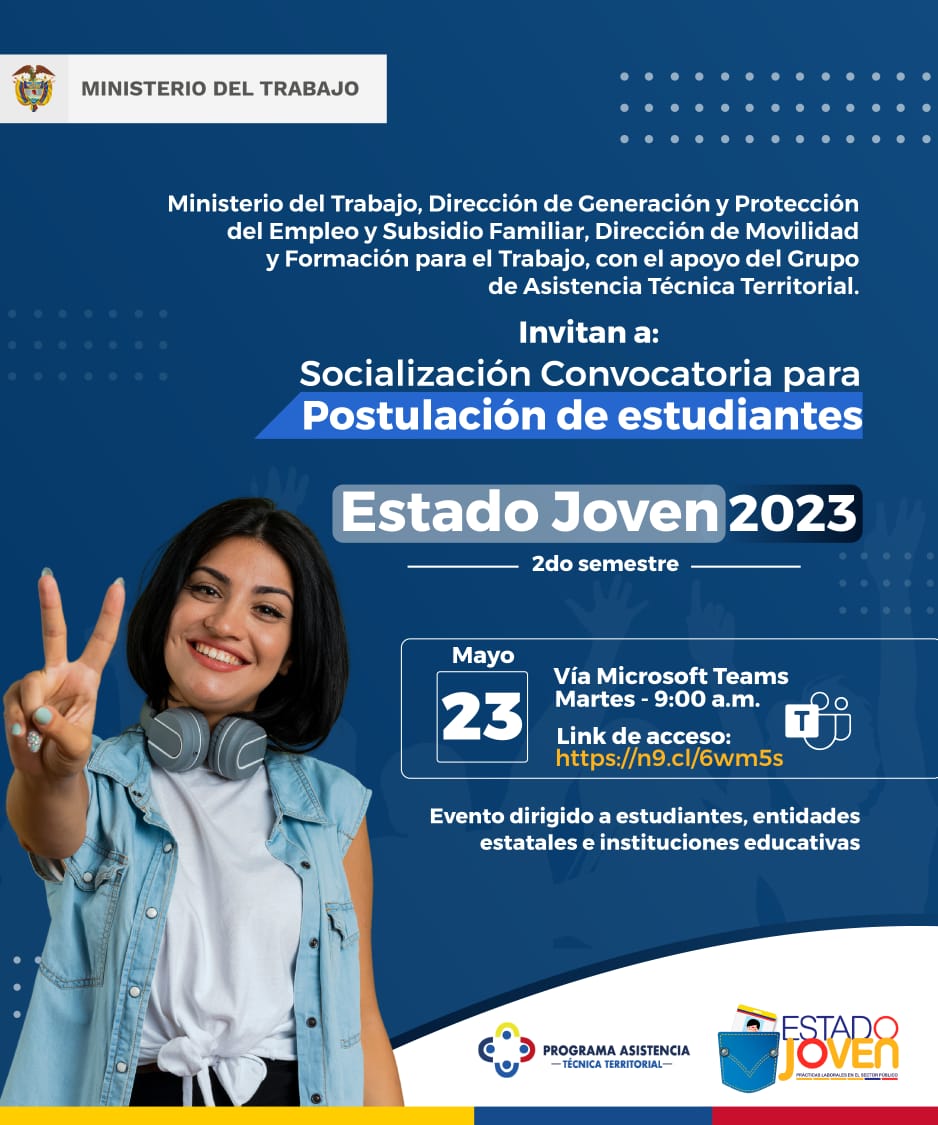 En este momento estás viendo Socialización Convocatoria para Postulación de Estudiantes Estado Joven 2023