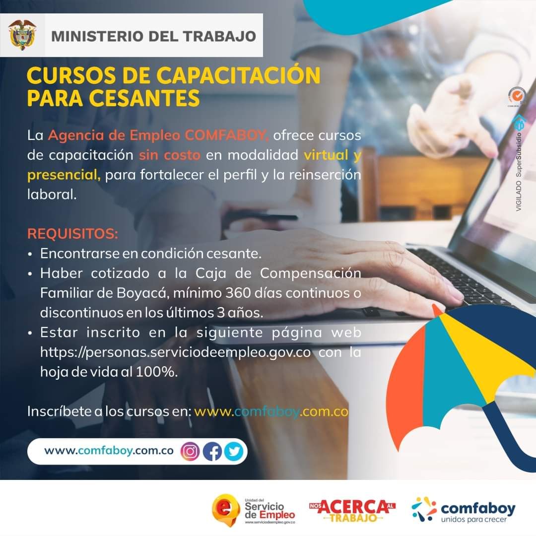 En este momento estás viendo Cursos de Capacitación para Cesantes